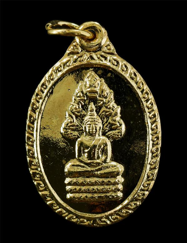 เหรียญพระนาคปรก สธ.ที่ระลึกเสด็จพระราชดำเนินทรงเปิดที่ว่าการอำเภอบางกรวย โรงพยาบาลบางกรวย จ.นนทบุรี ปี2533 เนื้อกะไหล่ทอง พระเก่าส [..] | https://kamulet.in.th