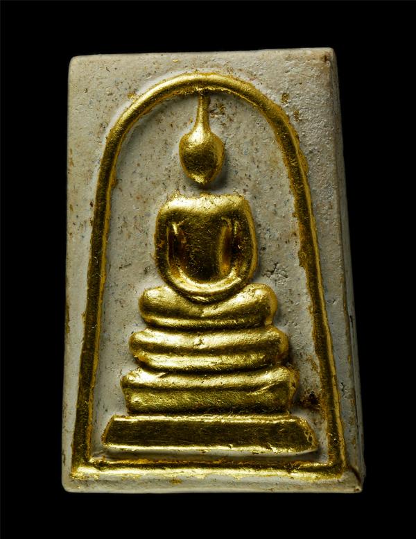 พระสมเด็จหลวงปู่ถ้ำ (พระอาจารย์ประสพ ธัมมิโก) สำนักสงฆ์เขาชะอางค์โอน อ.บ่อทอง จ.ชลบุรี ปี2538 เนื้อผงพุทธคุณ ผงว่าน ปิดทอง พระเก่า [..] | https://kamulet.in.th