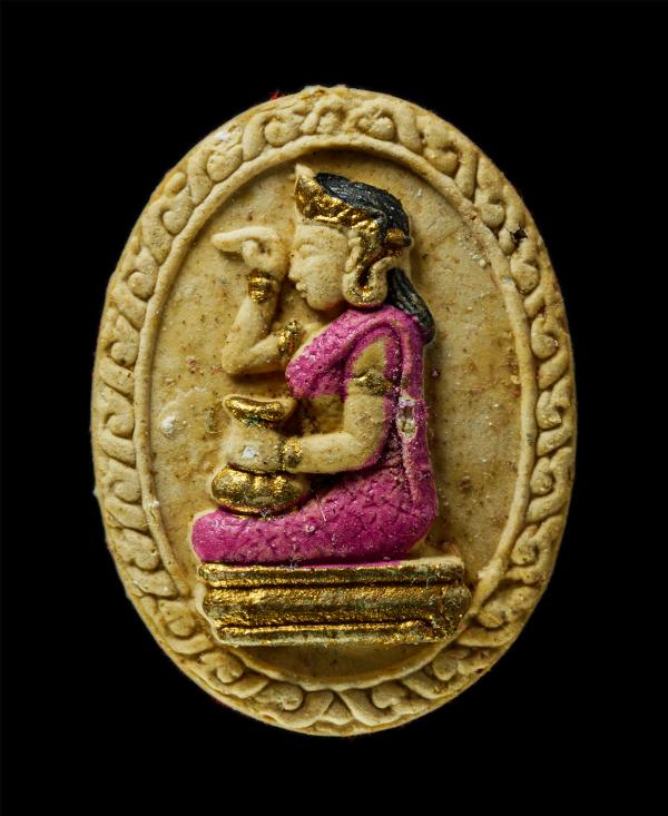 นางกวักเงิน กวักทอง พระอาจารย์ต่อ (พระครูประภาสสิริวัฒน์) ที่ระลึกงานผูกพัทธสีมา วัดปากแพรก ต.ละหาร อ.ปลวกแดง จ.ระยอง ปี2548 เนื้อ [..] | https://kamulet.in.th