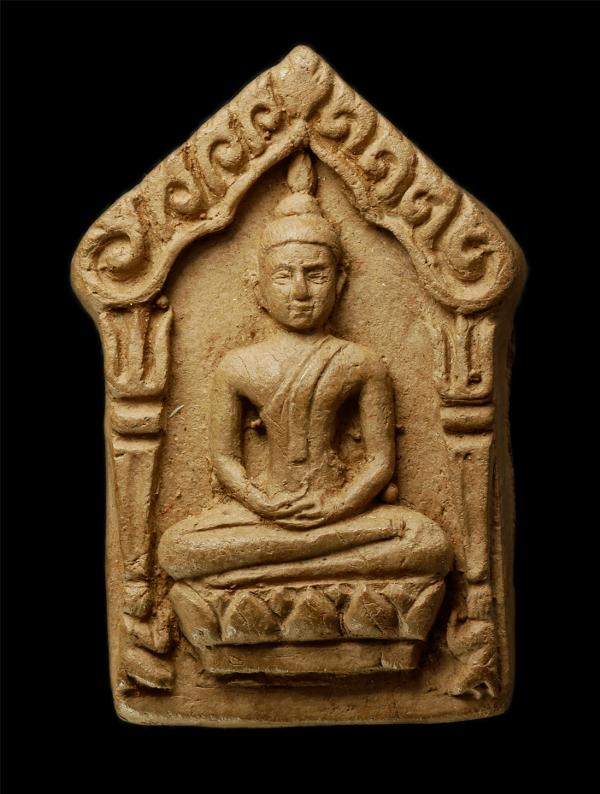 พระขุนแผนมหาลาภ พ่อท่านหวาน วัดสะบ้าย้อย อ.สะบ้าย้อย จ.สงขลา เนื้อดิน ผงพุทธคุณ ผงว่าน | https://kamulet.in.th