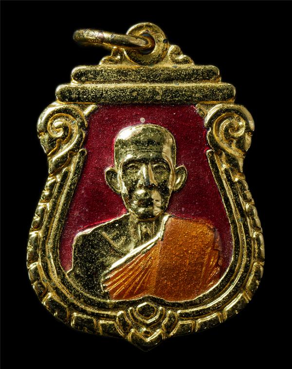 เหรียญลงยาราชาวดี หลวงปู่ทอง คงฺครตโน (พระครูสุวรรณศิลาจารย์) วัดก้อนแก้ว จ.ฉะเชิงเทรา ที่ระลึกงานผูกพัทธสีมา ปิดทองฝังลูกนิมิต ปี [..] | https://kamulet.in.th