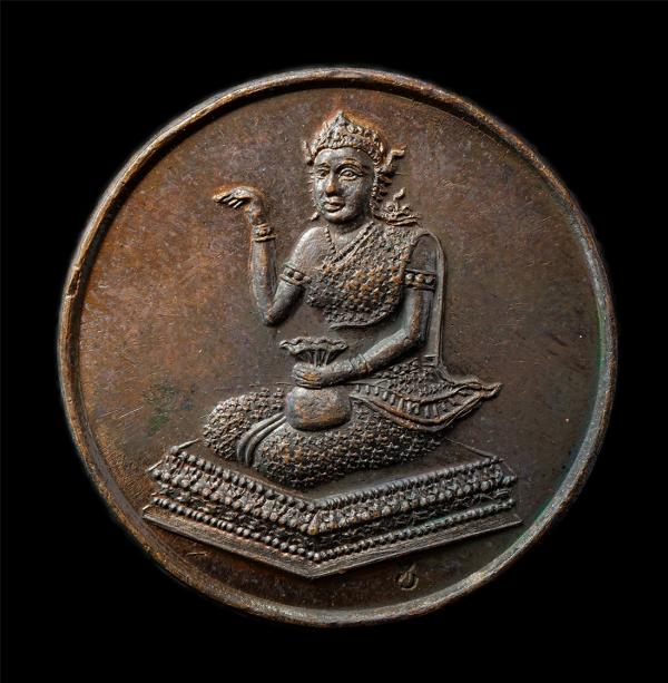 แม่นางกวักโภคทรัพย์ เสาร์ 5 หลวงปู่ม่น ธมฺมจิณฺโณ(พระครูสุจิณธรรมวิมล) วัดเนินตามาก อ.พนัสนิคม จ.ชลบุรี ปี2535 มั่ง มี ศรี สุข เหร [..] | https://kamulet.in.th